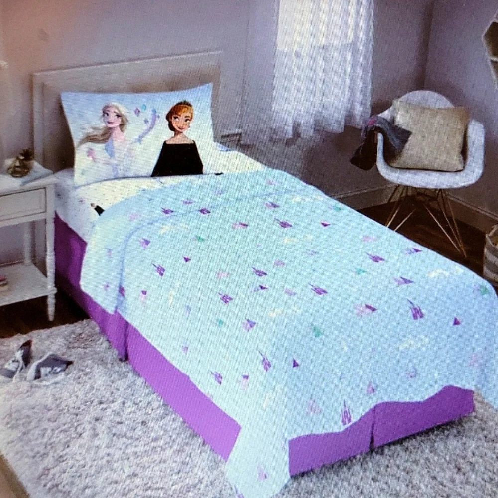 Disney Frozen Elsa Anna super soft twin microfiber 3 piece sheet set 170 TC New…